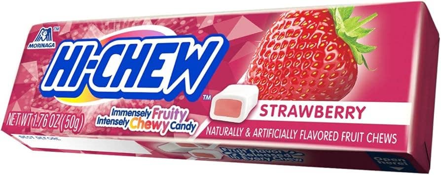Hi-Chew 15 Ct 1.76 Oz Strawberry Gum Tray - OVERRATED
