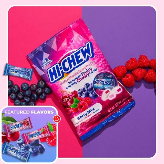 Hi-Chew berry mix bag cherry raspberry blueberry package - Overrated Korean Beauty & More