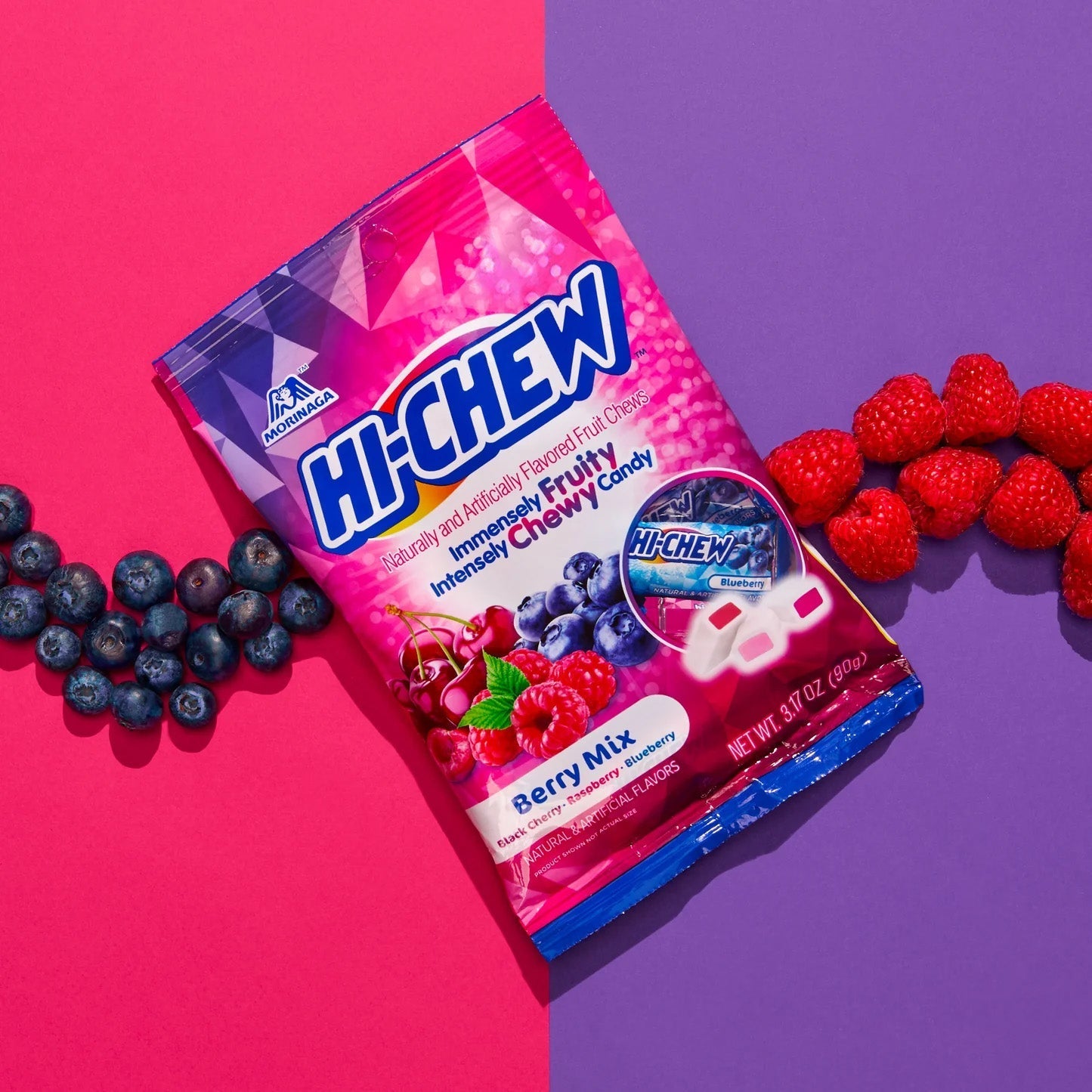 Hi-Chew berry mix raspberry flavor chew individually wrapped - Overrated Korean Beauty & More