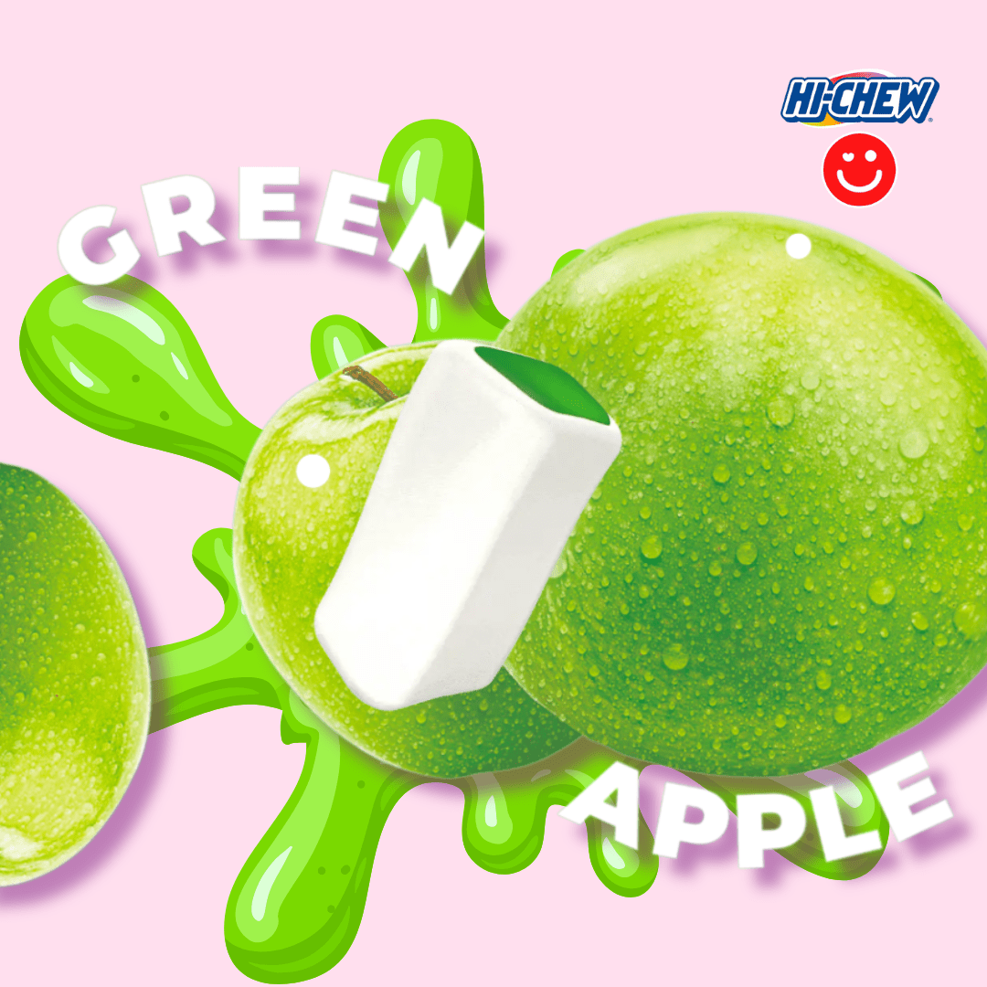 Hi - Chew Green Apple Flavored Candy - OVERRATED