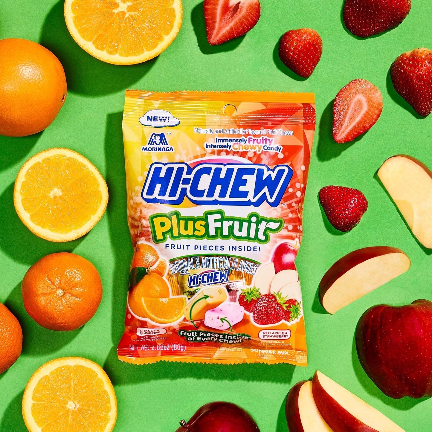 Hi-Chew fruit chews Plus Mix apple strawberry flavor bag - Overrated Korean Beauty & More