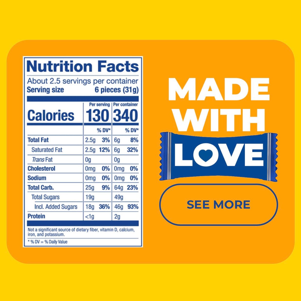 Hi-Chew fruit chews Plus Mix made with love packaging detail - Overrated Korean Beauty & More