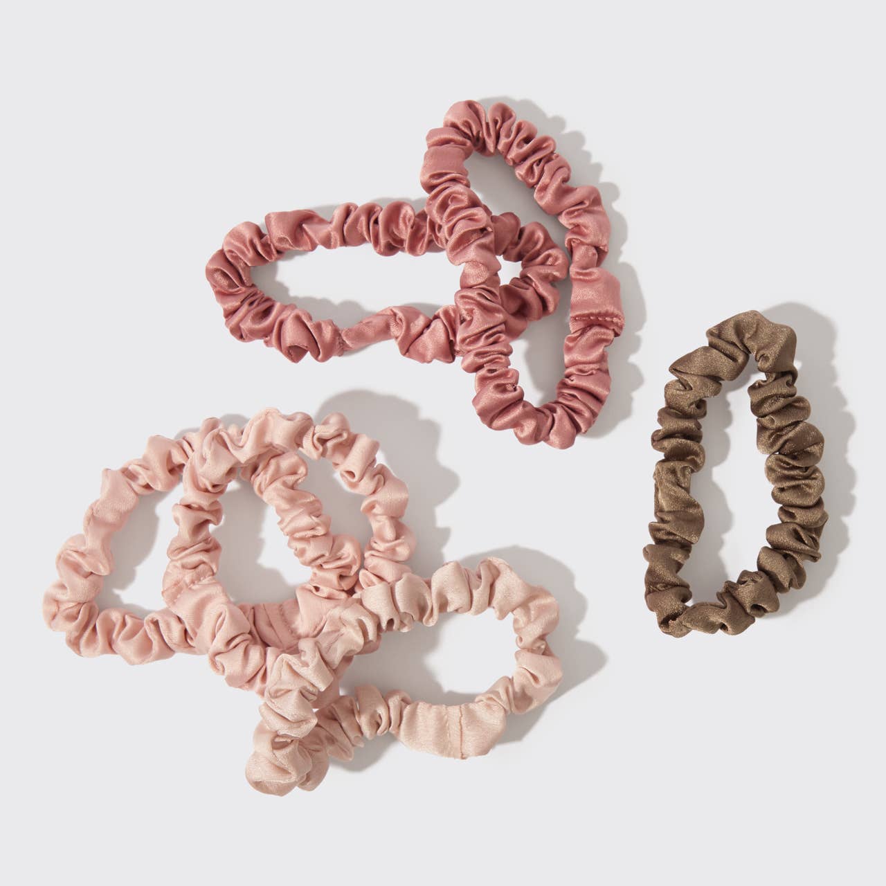 Holiday Ultra Petite Scrunchies 6 pc Set - Terracotta - OVERRATED