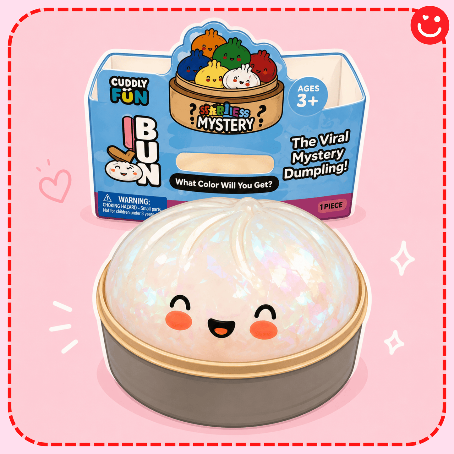 Holographic Pearl Mystery Dumpling Squishy - OVERRATED