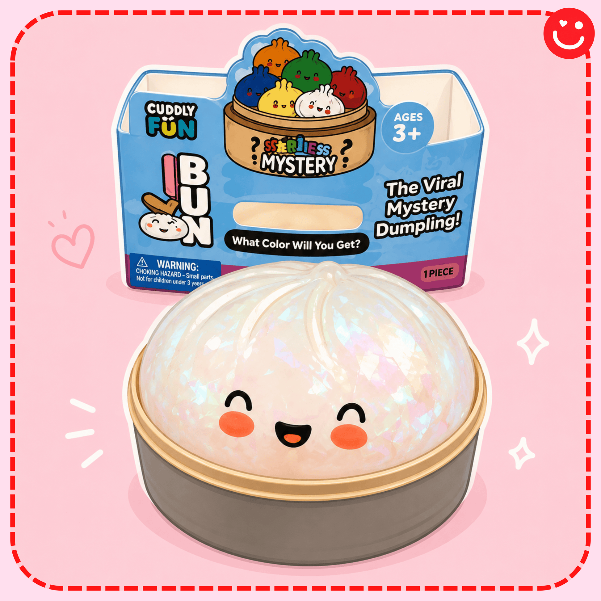 Holographic Pearl Mystery Dumpling Squishy - OVERRATED