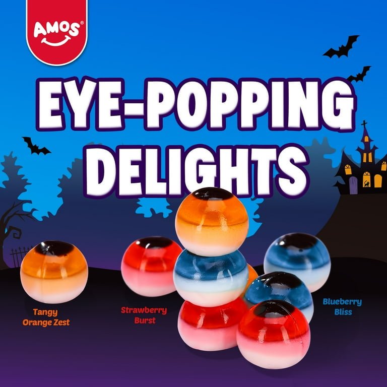 Individual Amos 4D Gummy Eyeball Shaped Candy - OVERRATED