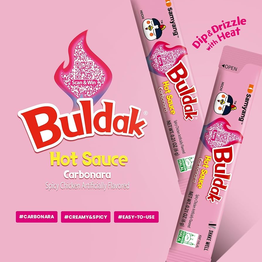 Individual Buldak Carbonara Hot Sauce Pack - OVERRATED