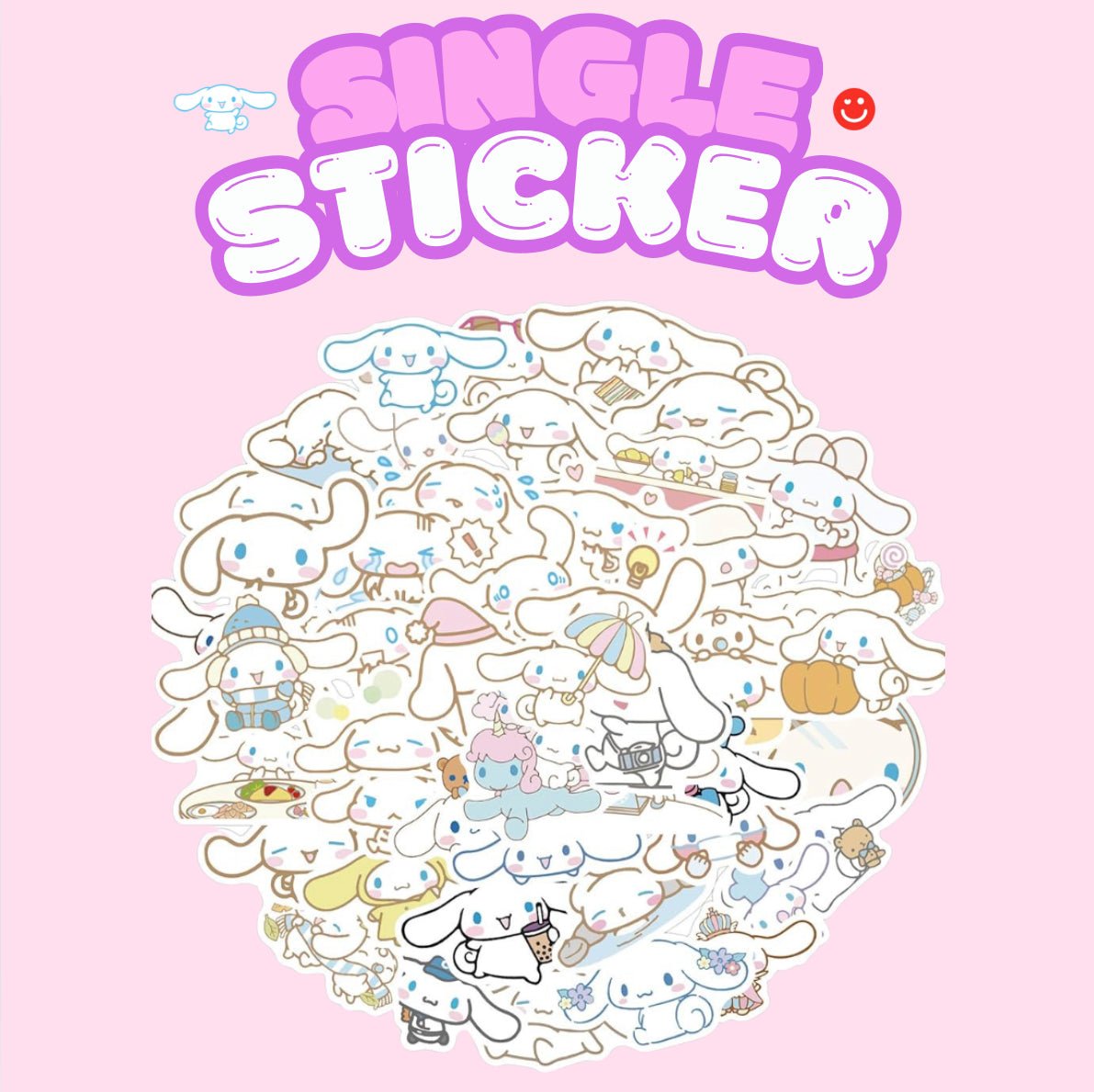 Individual Cinnamoroll Sticker - OVERRATED