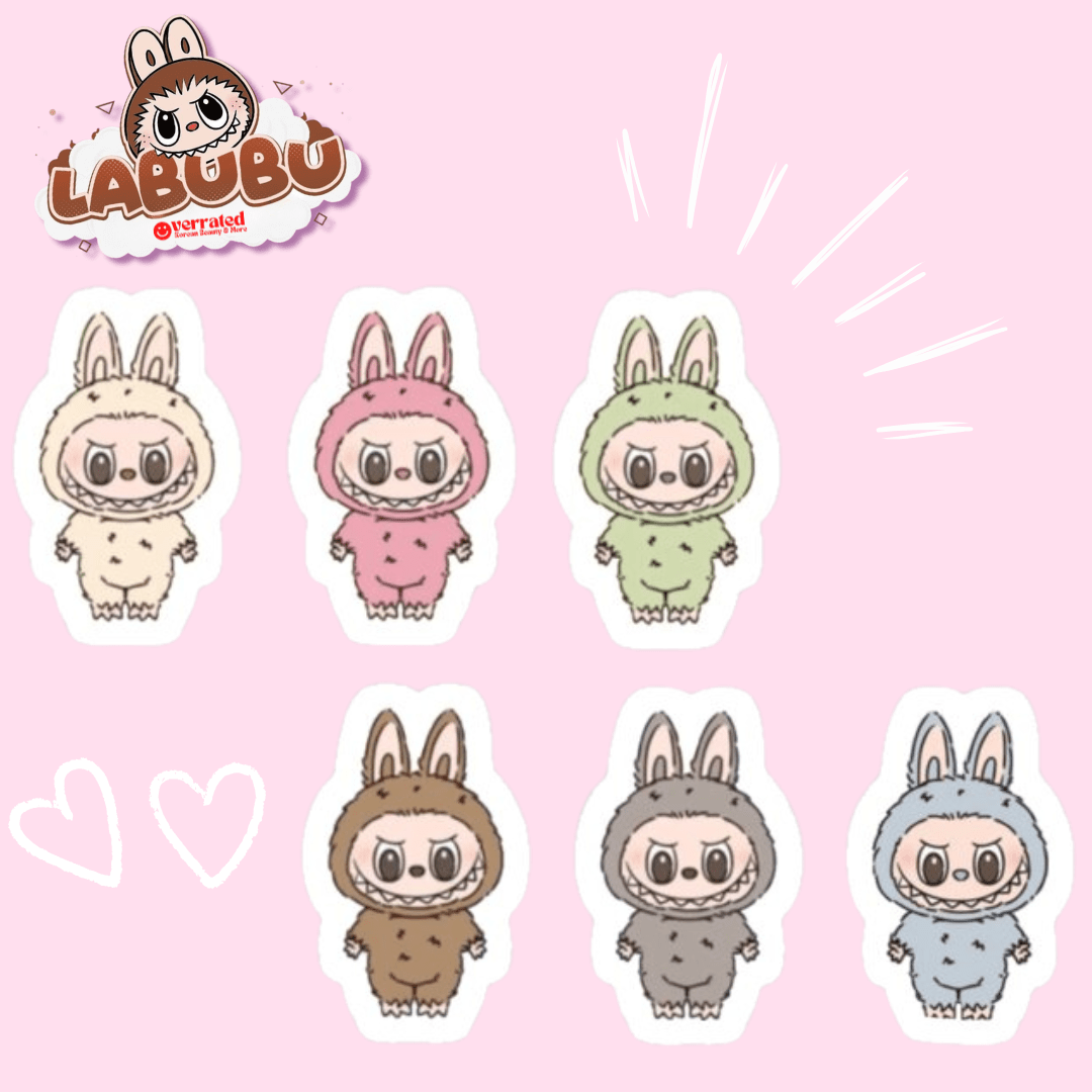 Labubu Animation Sticker Labubu Sticker Decal Pop Mart Collectible – OVERRATED