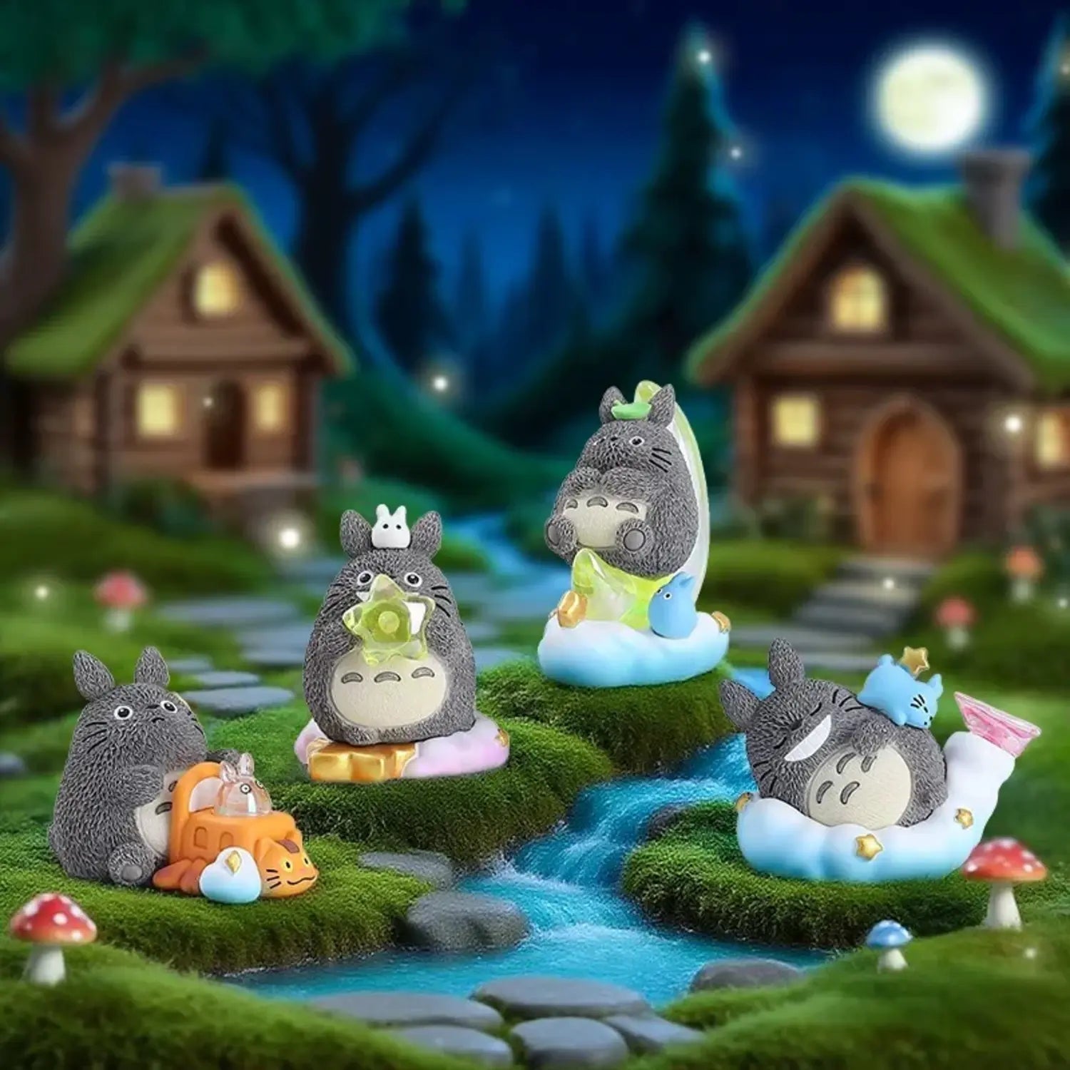 Invisible Totoro Night Adventure Blind Box 乡间小路的隐身猫系列盲盒 - OVERRATED