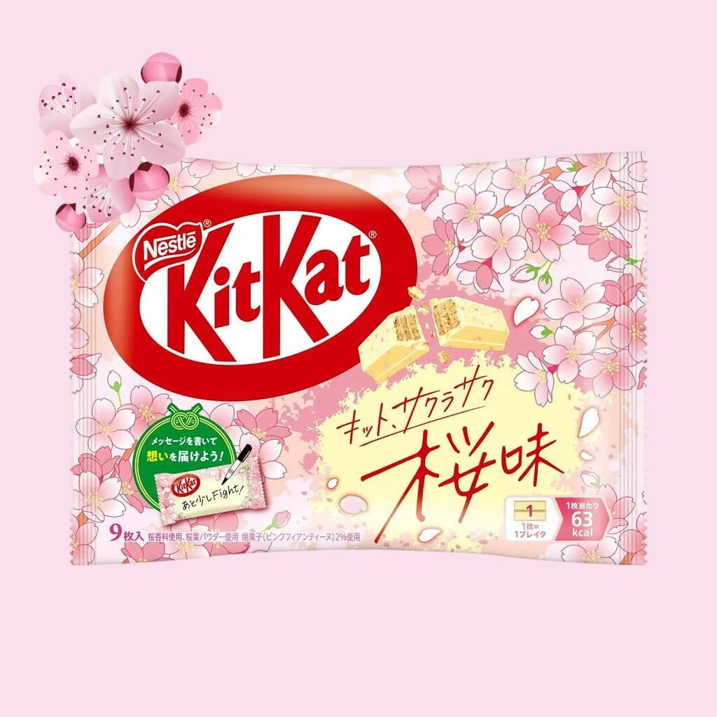 Japanese KitKat sakura flavor cherry blossom limited edition import - Overrated Korean Beauty & More