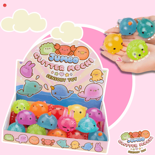 Jumbo Kawaii Glitter Mochi Sensory Toy - OVERRATED