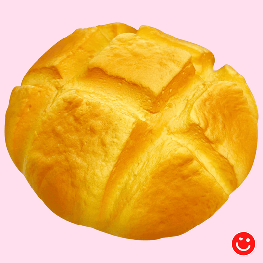Kawaii pineapple bread squishy jumbo golden slow-rise foam toy - Overrated Korean Beauty & More