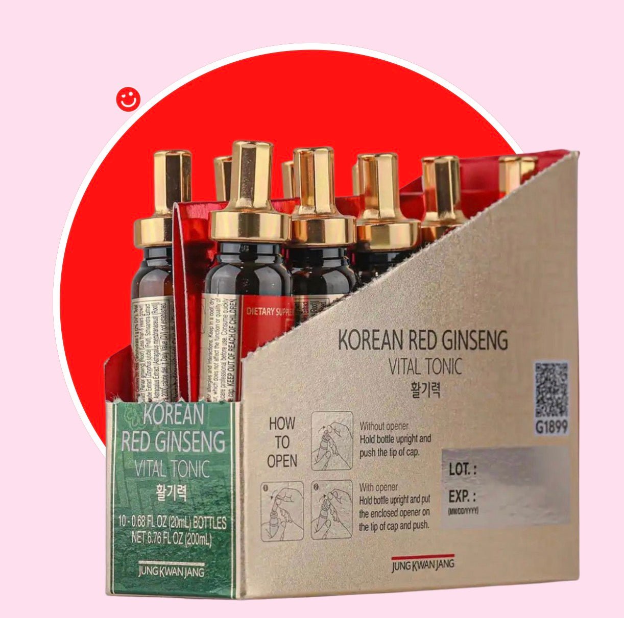 Jung Kwan Jang Korean red ginseng tonic herbal wellness drink - Overrated Korean Beauty & More