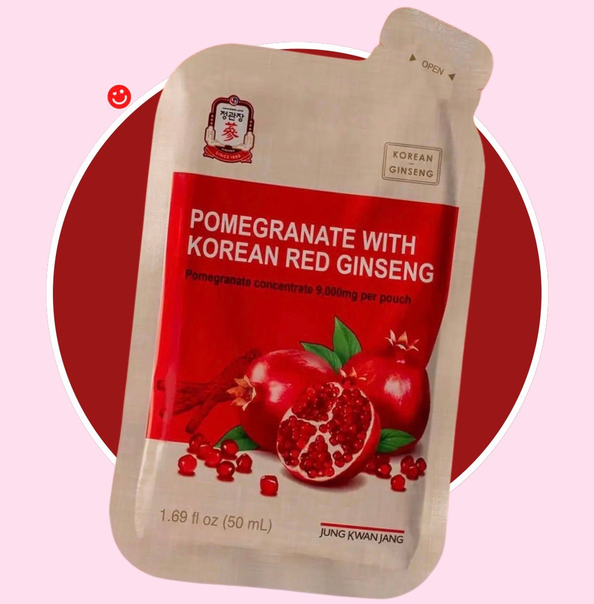 Korean red ginseng pomegranate health pouch by Jung Kwan Jang - Overrated Korean Beauty & More