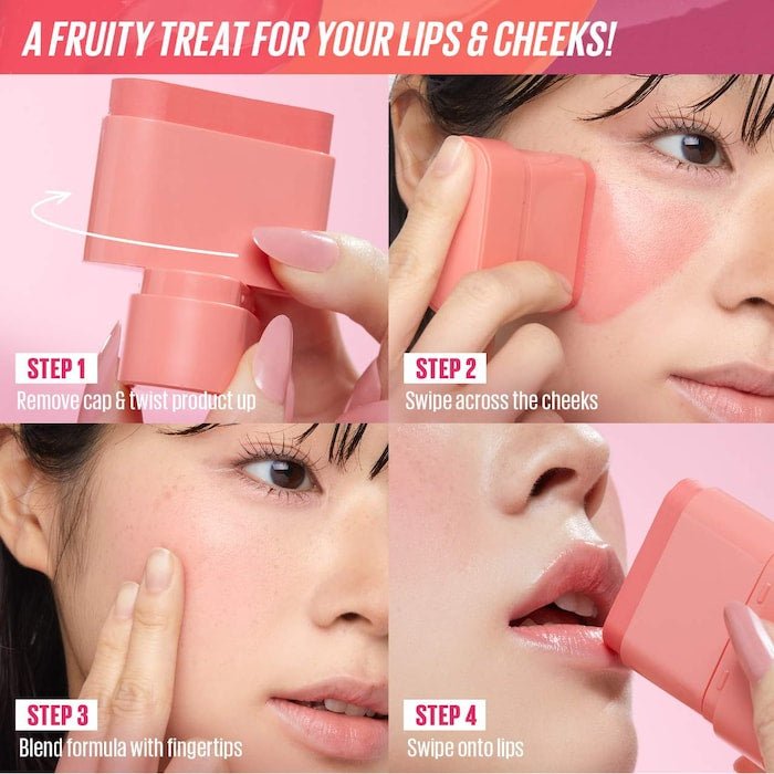 Kaja Dewy Bar Blush & Lip Balm - OVERRATED