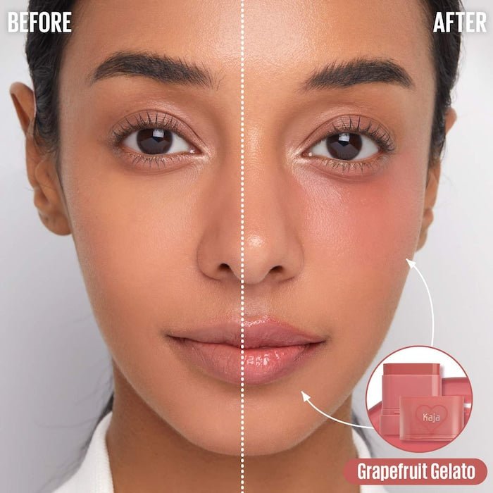 Kaja Dewy Bar Blush & Lip Balm - OVERRATED