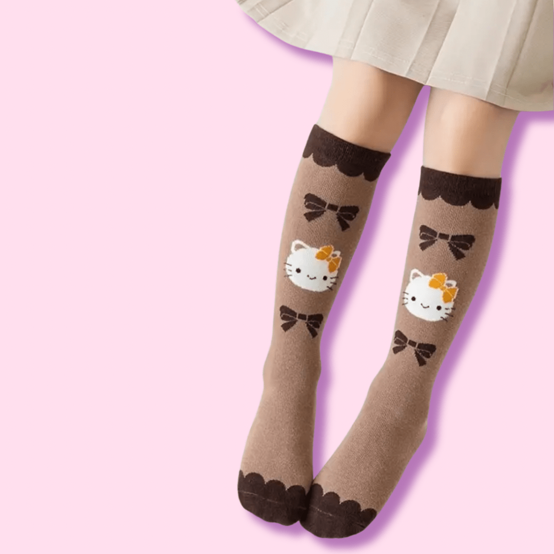 Kawaii Autumn Hello Kitty Boot Socks - OVERRATED