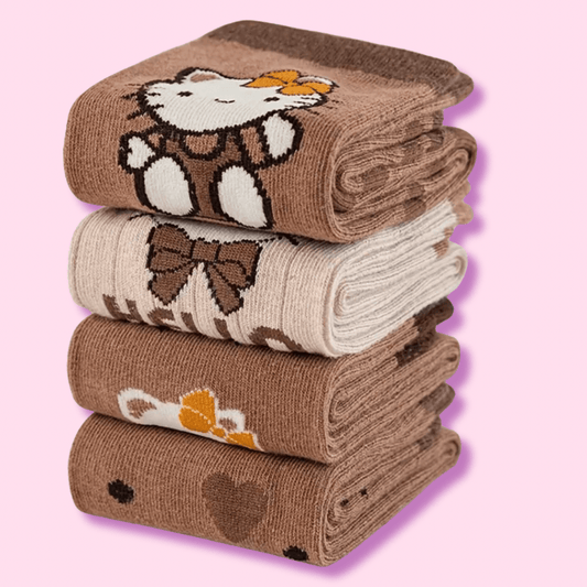 Kawaii Autumn Hello Kitty Boot Socks - OVERRATED