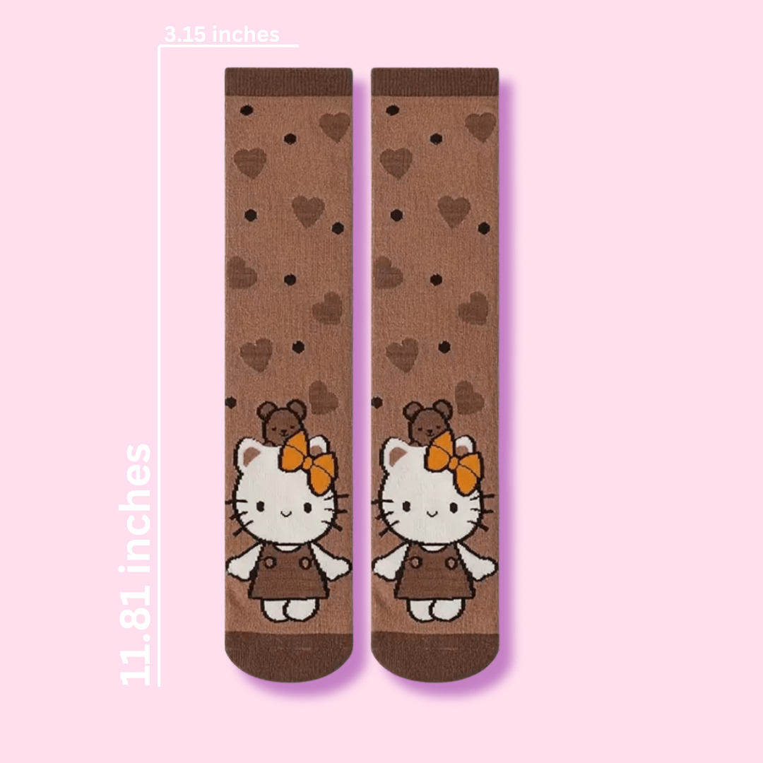 Kawaii Autumn Hello Kitty Boot Socks - OVERRATED
