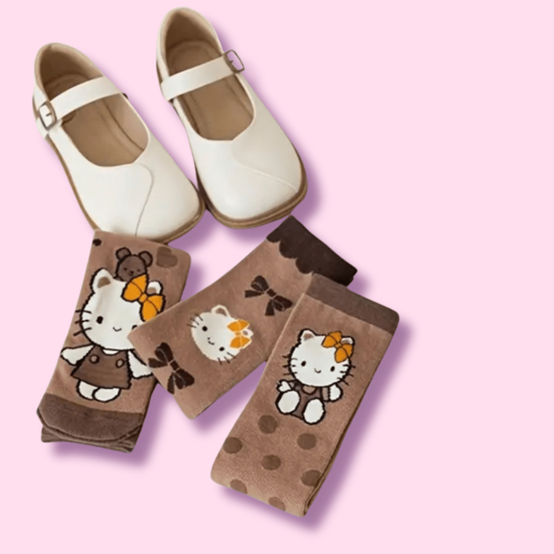 Kawaii Autumn Hello Kitty Boot Socks - OVERRATED