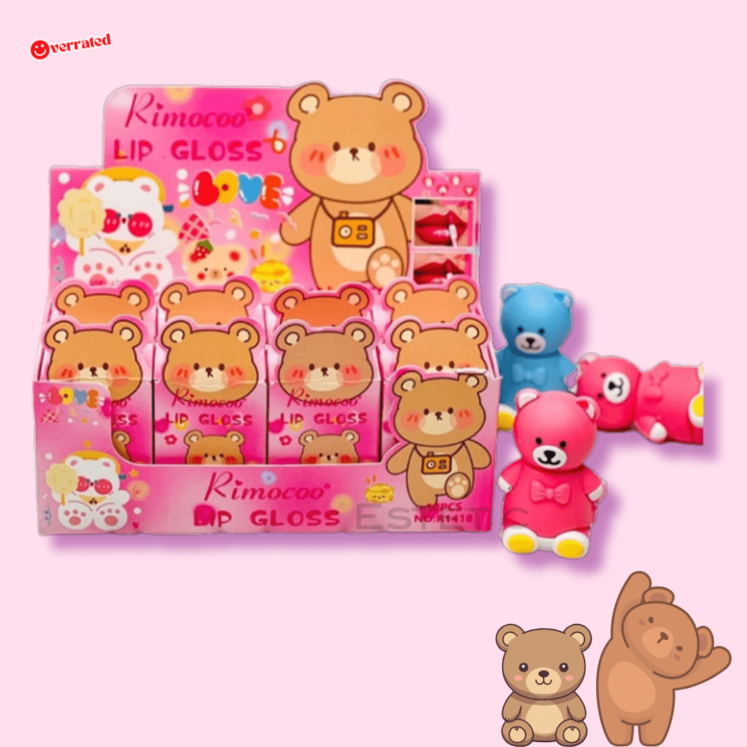 Kawaii Bear Waterproof Lip Gloss Blind Box - OVERRATED