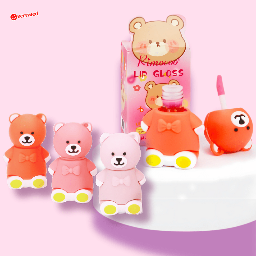 Kawaii Bear Waterproof Lip Gloss Blind Box - OVERRATED
