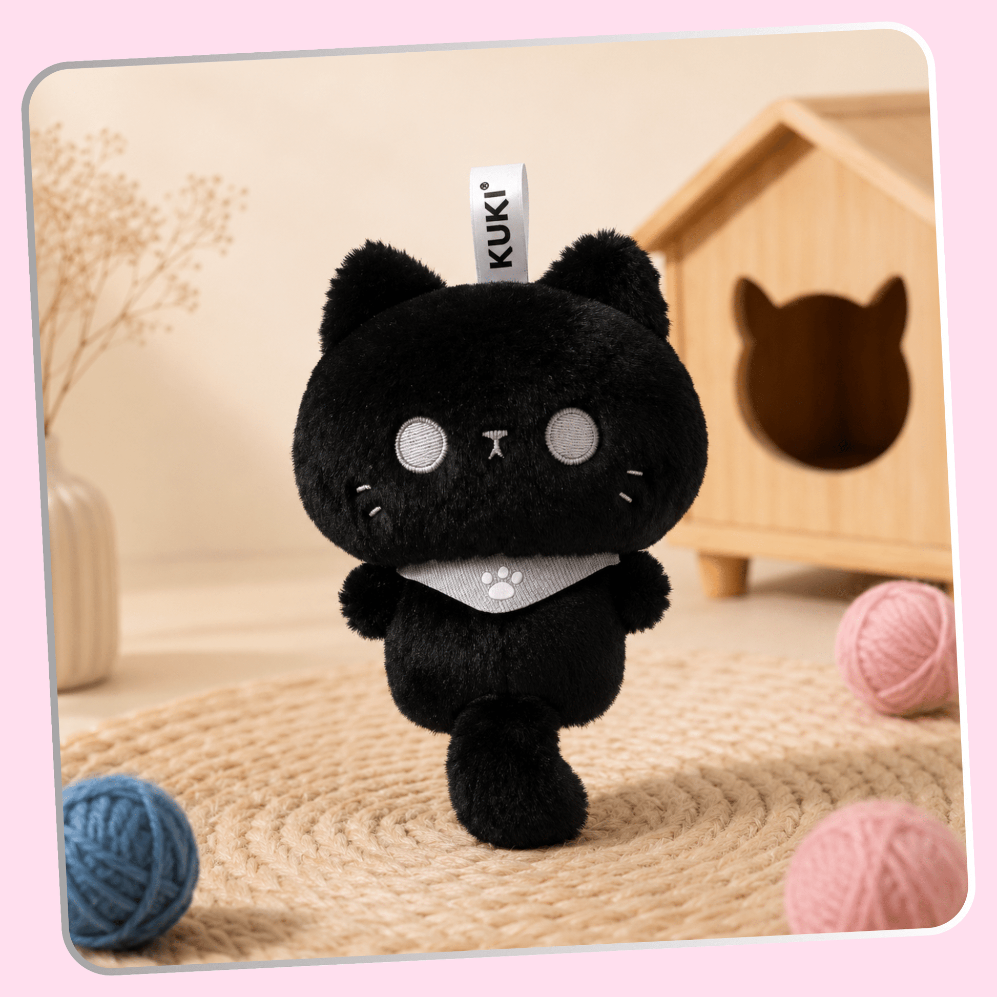 Kawaii Black Cat Plush Pen - OVERRATED