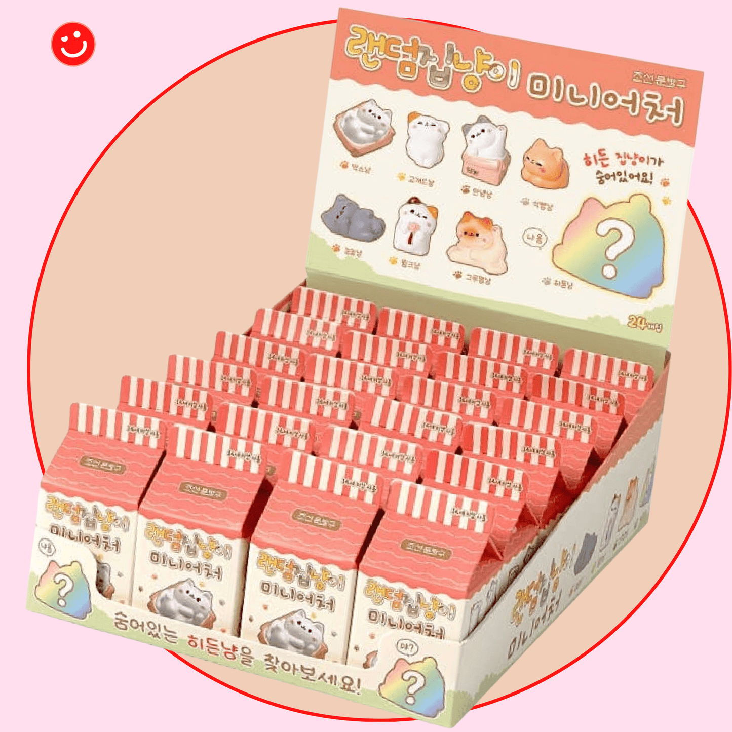 Kawaii blind box Cozy Cat miniature figures open box reveal all designs on display - Overrated Korean Beauty & More
