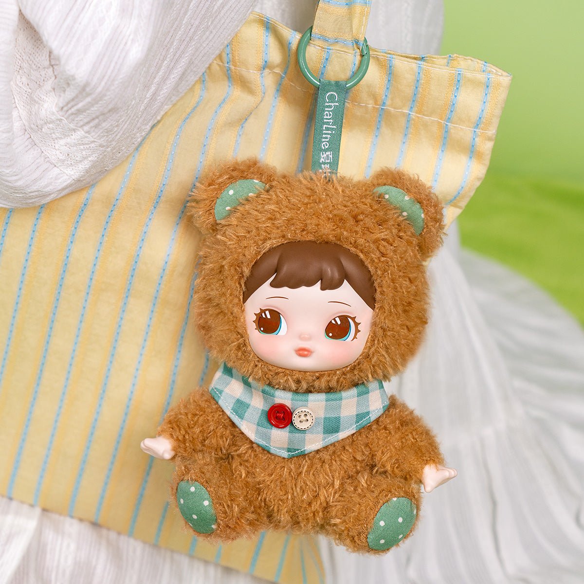 Kawaii blind box plushie keychain Charline Forest hide seek figure - Overrated Korean Beauty & More