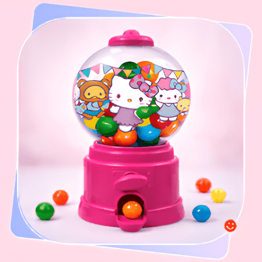 Kawaii Candy Dispenser Hello Gumball Machine Toy - OVERRATED