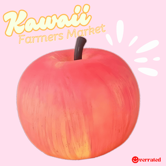 Kawaii fruit sensory toy apple farm stand squishy red - Overrated Korean Beauty & More