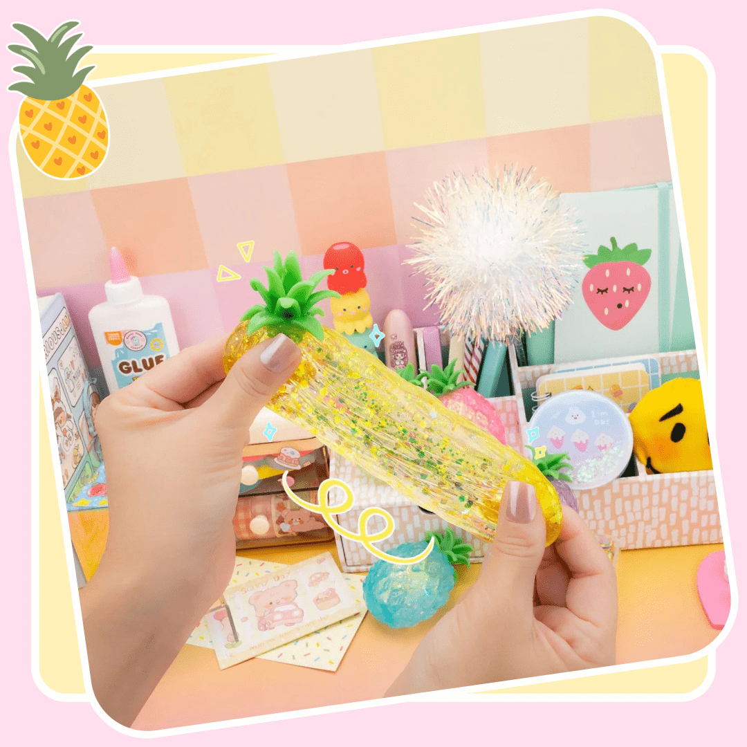 Kawaii Gummy 3D Pineapple Sensory Squishy Toy - OVERRATED