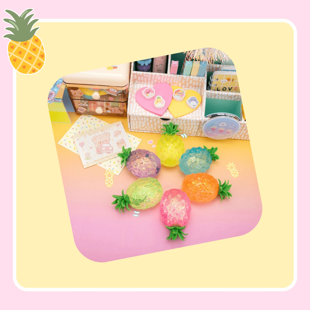 Kawaii Gummy 3D Pineapple Sensory Squishy Toy - OVERRATED