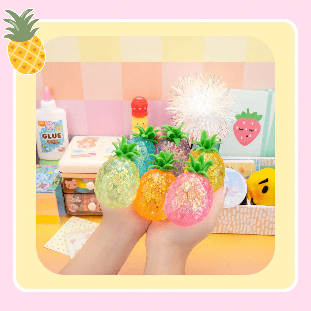 Kawaii Gummy 3D Pineapple Sensory Squishy Toy - OVERRATED