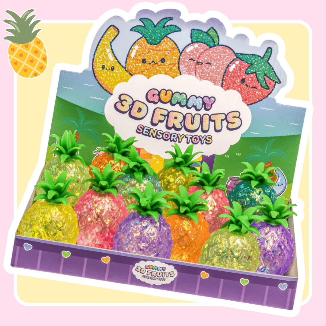 Kawaii Gummy 3D Pineapple Sensory Squishy Toy - OVERRATED