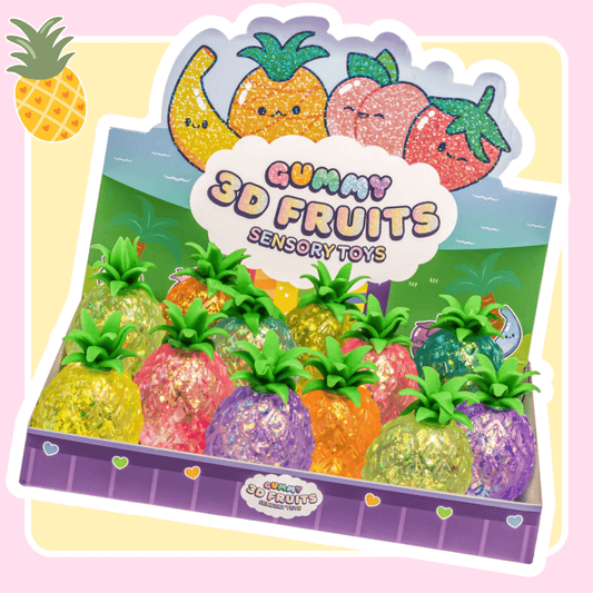 Kawaii Gummy 3D Pineapple Sensory Squishy Toy - OVERRATED