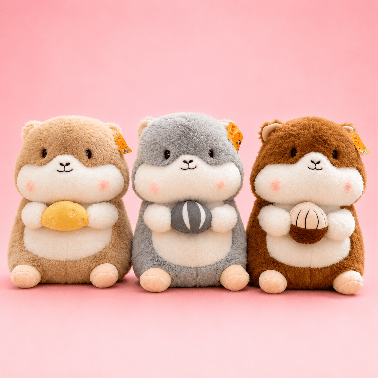 kawaii hamster plush toy - Nutty Snuggle collectible - OVERRATED
