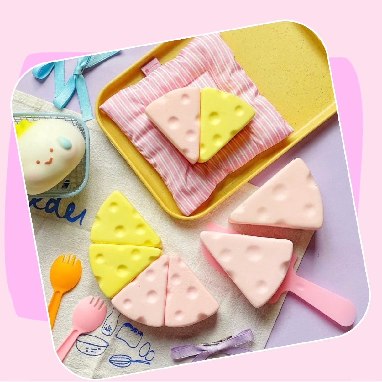 Kawaii Market Cheese Shaped Squishy Sensory Toy - OVERRATED