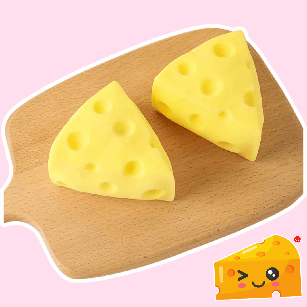 Kawaii Market Cheese Shaped Squishy Sensory Toy - OVERRATED