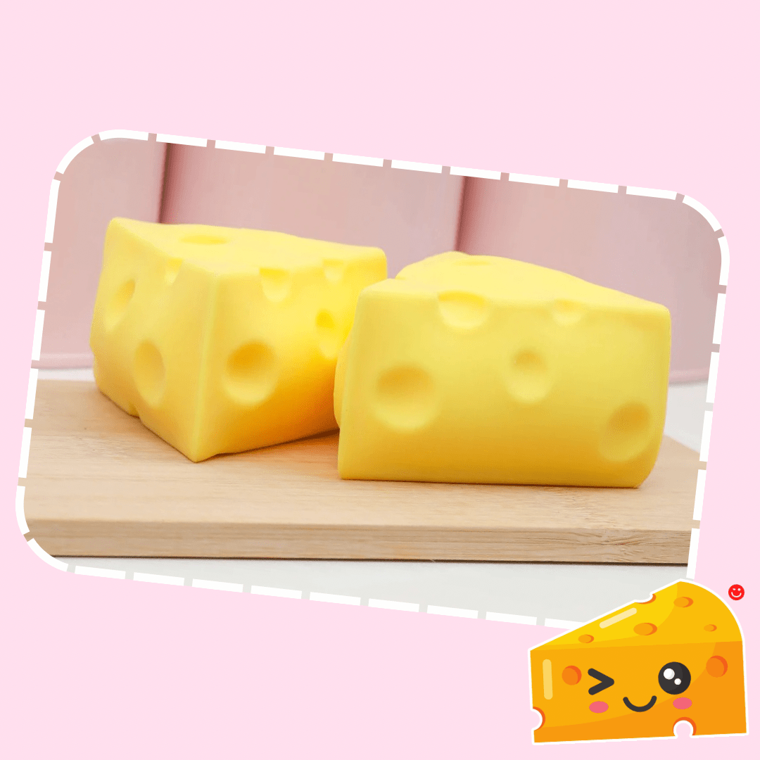 Kawaii Market Cheese Shaped Squishy Sensory Toy - OVERRATED