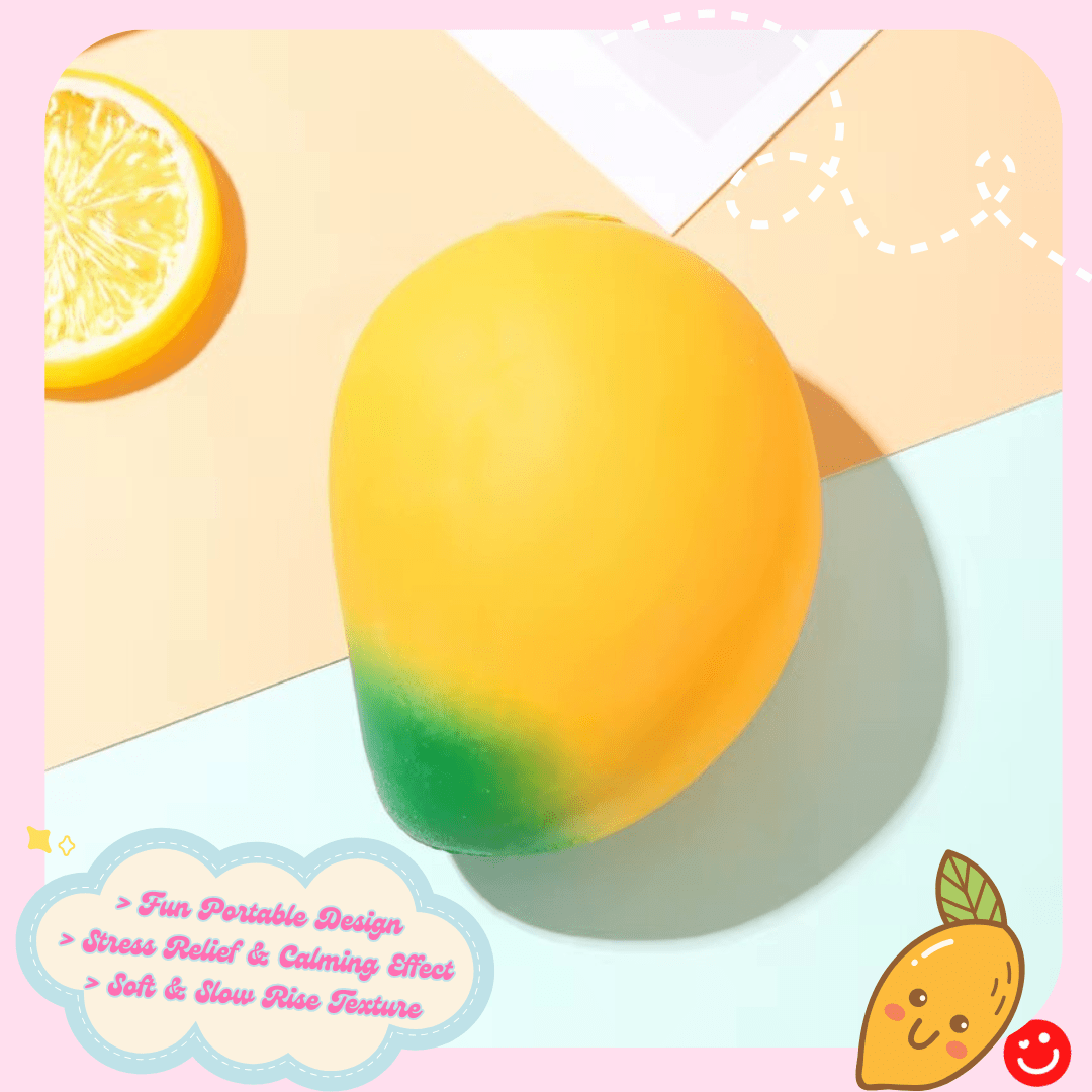 Kawaii Market Fluffy Mango Squishy Toy - OVERRATED