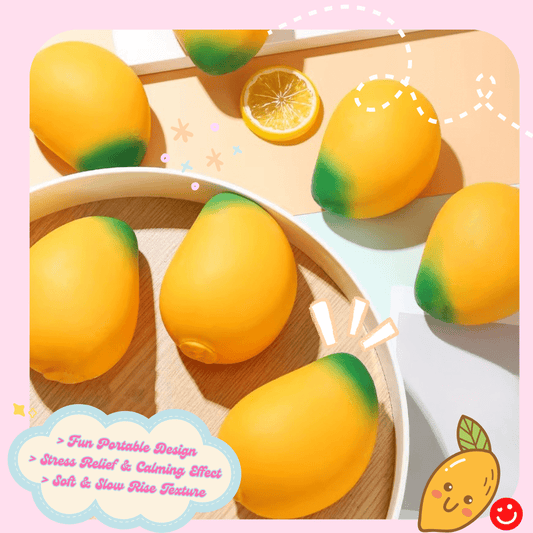 Kawaii Market Fluffy Mango Squishy Toy - OVERRATED