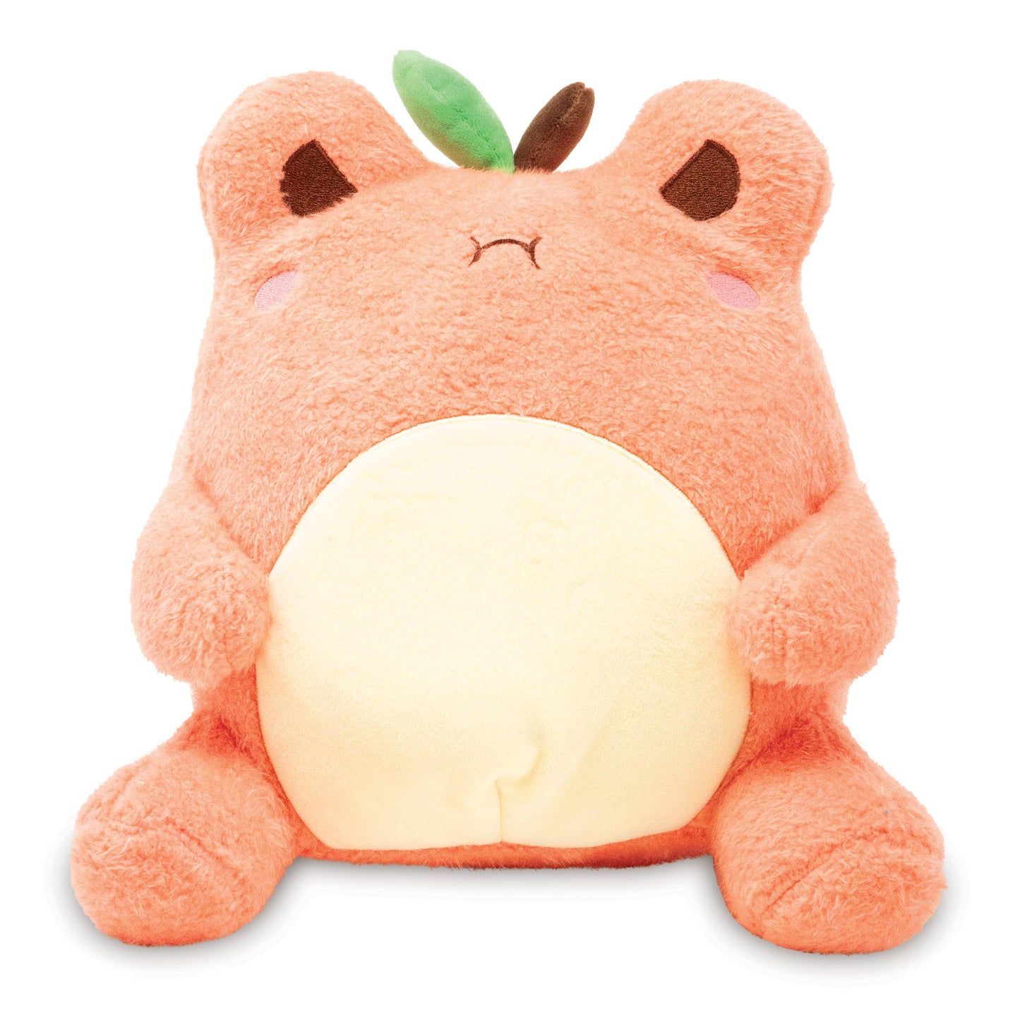 Kawaii Peach Wawa Soft Fruit Frog Plushie - OVERRATED