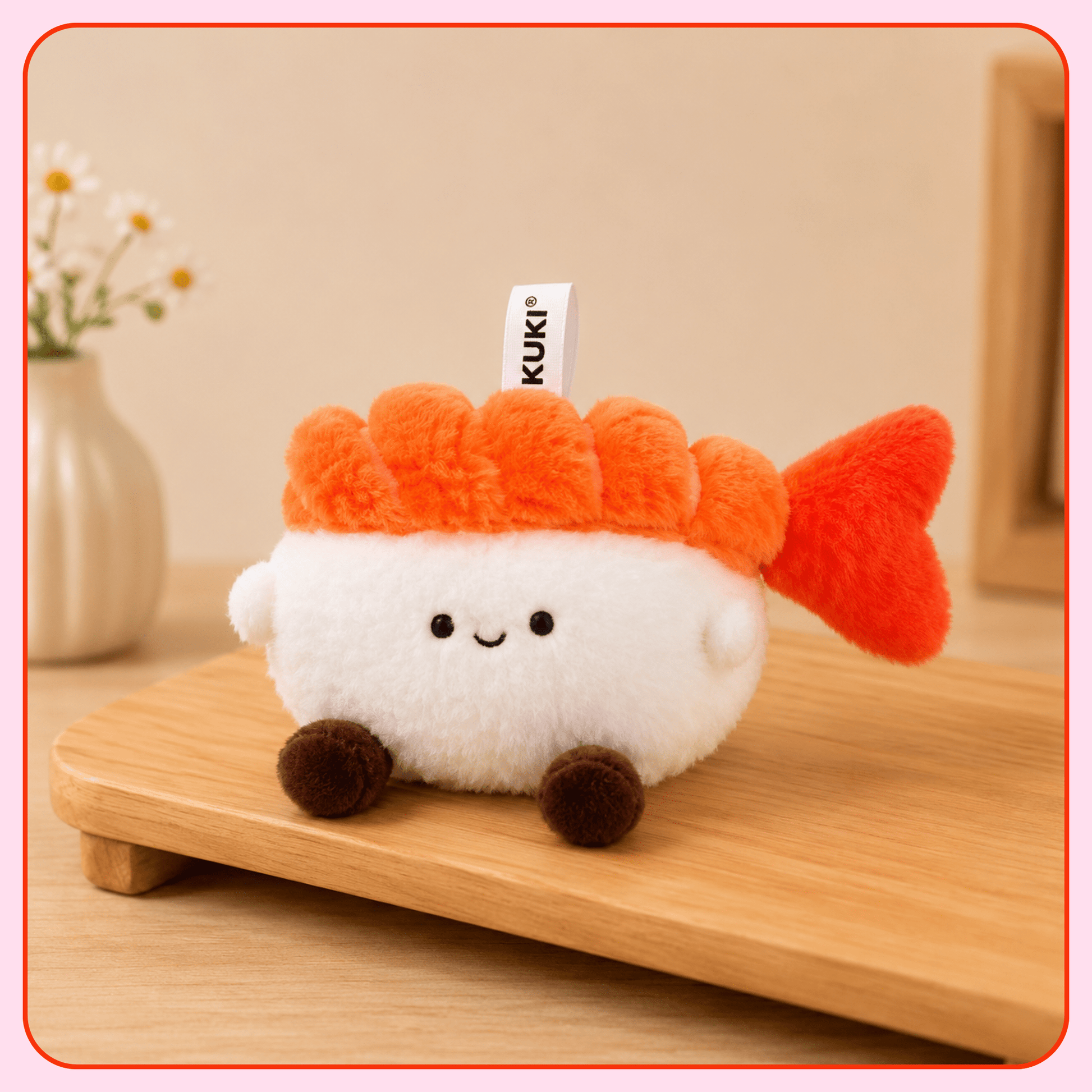 Kawaii Shrimp Sushi Plush Pen - OVERRATED