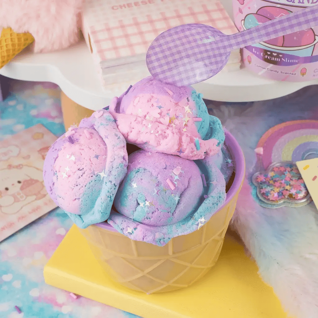 Cotton candy ice cream slime scented cloud creme texture - Overrated Korean Beauty & More