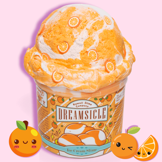 Kawaii Slime Co. Dreamsicle Scented Ice Cream Pint Slime - OVERRATED