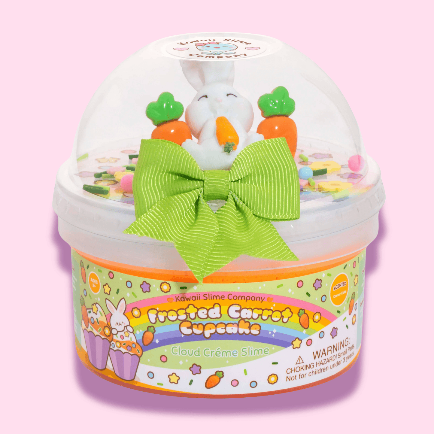 Kawaii Slime Co. Frosted Carrot Cupcake Cloud Crème Slime - OVERRATED