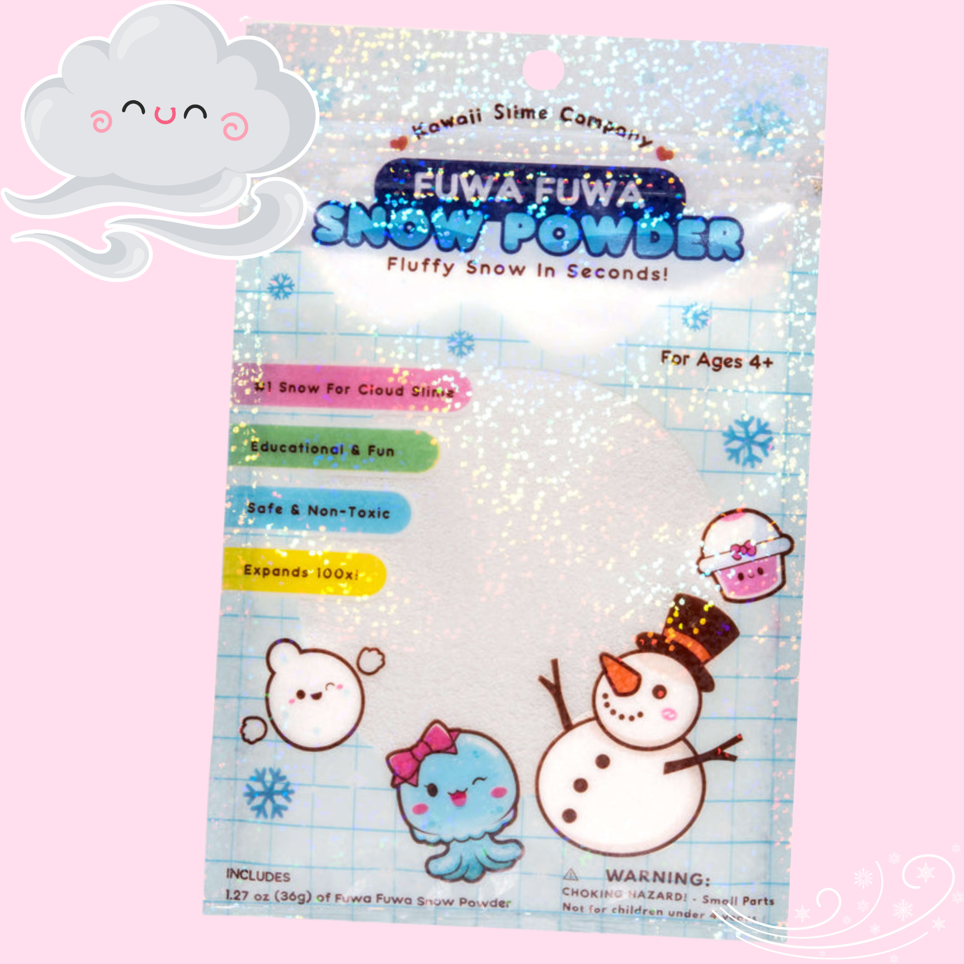 Fuwa Fuwa Instant Snow Powder by Kawaii Slime Co.