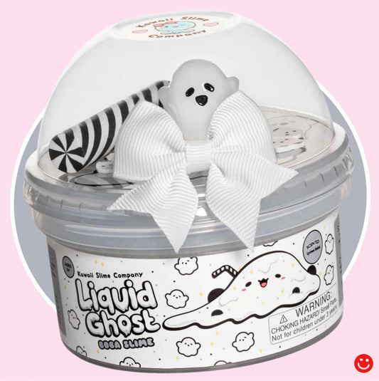 Kawaii Slime Co. Liquid Ghost Boba Clear Slime - OVERRATED